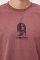 T-shirt bawełniany męski z nadrukiem RW25-TSM304 różowy