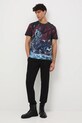 T-shirt bawełniany męski z elastanem wzorzysty RW25-TSM305 multicolor RW25