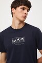 T-shirt bawełniany męski z okazji Dnia Psa – Zofia Różycka x Medicine RW25-TSM450 granatowy