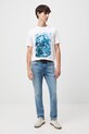 Odzież T-shirt bawełniany męski z kolekcji Tajemniczy Świat Medicine RW25-TSM557 beżowy