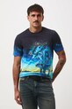 T-shirt bawełniany męski z elastanem z kolekcji Tajemniczy Świat Medicine RW25-TSM560 multicolor RW25
