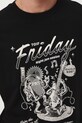 T-shirt bawełniany męski z nadrukiem RW25-TSM603 czarny