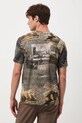 T-shirt bawełniany męski z elastanem z kolekcji Narodowy Instytut Fryderyka Chopina x Medicine szary RW25-TSM701