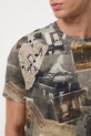 T-shirt bawełniany męski z elastanem z kolekcji Narodowy Instytut Fryderyka Chopina x Medicine RW25-TSM701