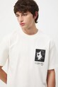 T-shirt bawełniany męski z kolekcji Narodowy Instytut Fryderyka Chopina x Medicine RW25-TSM702 beżowy