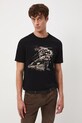 Medicine t-shirt bawełniany RW25-TSM704 czarny RW25
