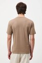 T-shirt bawełniany męski z elastanem z kolekcji Narodowy Instytut Fryderyka Chopina x Medicine beżowy RW25-TSM708
