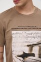 T-shirt bawełniany męski z elastanem z kolekcji Narodowy Instytut Fryderyka Chopina x Medicine RW25-TSM708