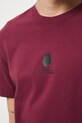 T-shirt bawełniany męski z elastanem z kolekcji Narodowy Instytut Fryderyka Chopina x Medicine RW25-TSM709 bordowy