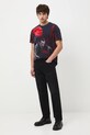 T-shirt bawełniany męski z elastanem wzorzysty wzorzyste multicolor RW25-TSM710