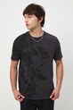 T-shirt bawełniany męski wzorzysty RW25-TSM712 szary RW25