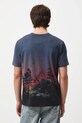Odzież T-shirt bawełniany męski z elastanem wzorzysty RW25-TSM718 multicolor