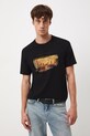 T-shirt bawełniany męski z kolekcji Narodowy Instytut Fryderyka Chopina x Medicine RW25-TSM754 czarny RW25