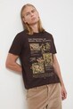 Medicine t-shirt bawełniany RW25-TSM857 brązowy RW25