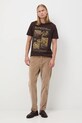 Odzież Medicine t-shirt bawełniany RW25-TSM857 brązowy