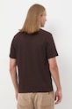 Bavlnené tričko pánske Kráľovská kolekcia hnedá RW25-TSM857