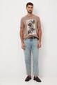 Medicine t-shirt bawełniany RW25-TSM905 brązowy RW25