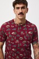 T-shirt bawełniany męski świąteczny czerwony RW25-TSMA31
