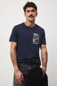 Medicine t-shirt bawełniany nadruk granatowy RW25-TSMA32