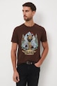Medicine t-shirt bawełniany brązowy RW25-TSMA34