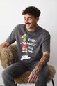 Medicine t-shirt bawełniany nadruk szary RW25-TSMA70