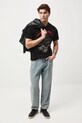 Medicine t-shirt bawełniany nadruk czarny RW25-TSMA71