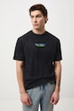 Odzież T-shirt bawełniany męski Batman RW25-TSMA73 szary