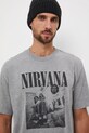 Medicine t-shirt bawełniany szary RW25-TSMA75