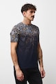Bavlnené tričko pánske so vzorom RW25-TSMB15 tmavomodrá RW25