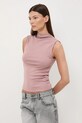 Top damski gładki z modalem RW25-TTD030 różowy RW25
