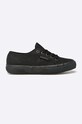 Superga - Πάνινα παπούτσια φλατ μαύρο 2750.S000010.997
