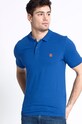 Selected Homme Polo z elastanem niebieski 16049517