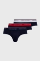 granatowy Tommy Hilfiger - Slipy (3-pack) Męski