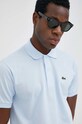 Lacoste polo bawełniane L1212. bawełna niebieski L1212.