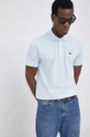 albastru Lacoste polo de bumbac