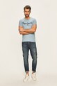 Pepe Jeans - Pánske tričko Original PM501594 modrá AA00