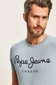 Pepe Jeans - Pánske tričko Original modrá PM501594
