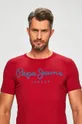 červená Pepe Jeans - Pánske tričko Pánsky