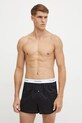 Boxerky Calvin Klein Underwear hladký černá 000NB1396A