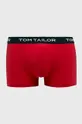 rdeča Tom Tailor Denim boksarice (3-pack) Moški