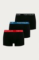 Tom Tailor Denim - Bokserki (3-pack) dzianina czarny 70162.6061