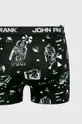 John Frank - Bokserki (2-pack) czarny