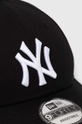 New Era cotton baseball cap black