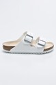 Birkenstock papuci Arizona imitatie de piele alb 51731