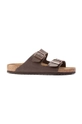 brown Birkenstock sliders Arizona Women’s