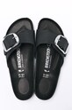 Birkenstock papuci din nubuc Madrid Big Buckle 1006523 negru