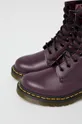 Dr. Martens leather biker boots 1460 violet