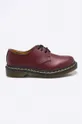 maroon Dr. Martens leather shoes Women’s
