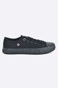 Big Star - Trampki płaska czarny AA274009