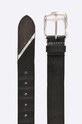 Diesel - Kožený opasok B-LINE BELT B.LINE.PR080 čierna SS18